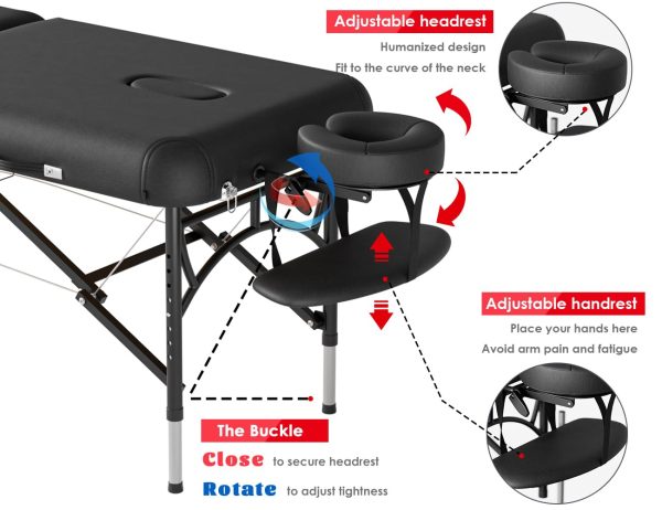 84" Portable Massage Table - Lightweight Folding Bed - Image 2