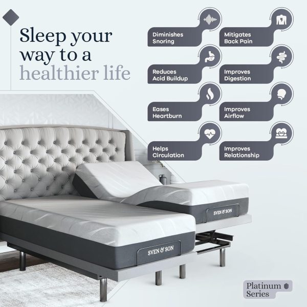 Reinetic Adjustable Bed & 14" Hybrid Mattress - Image 2