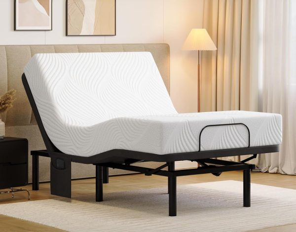 Reinetic Twin XL Adjustable Bed Frame - 5 Height Options