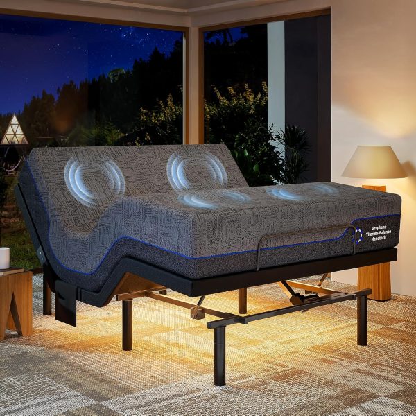 Reinetic Adjustable Bed with Sleep Tracking & Mattress