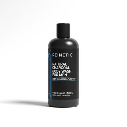 Reinetic Natural Charcoal Body Wash for Men Deep Cleansing & Purifying